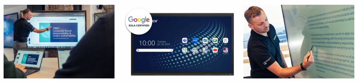 Clevertouch UX PRO Edge: inovação em displays interativos para colaboração no trabalho 